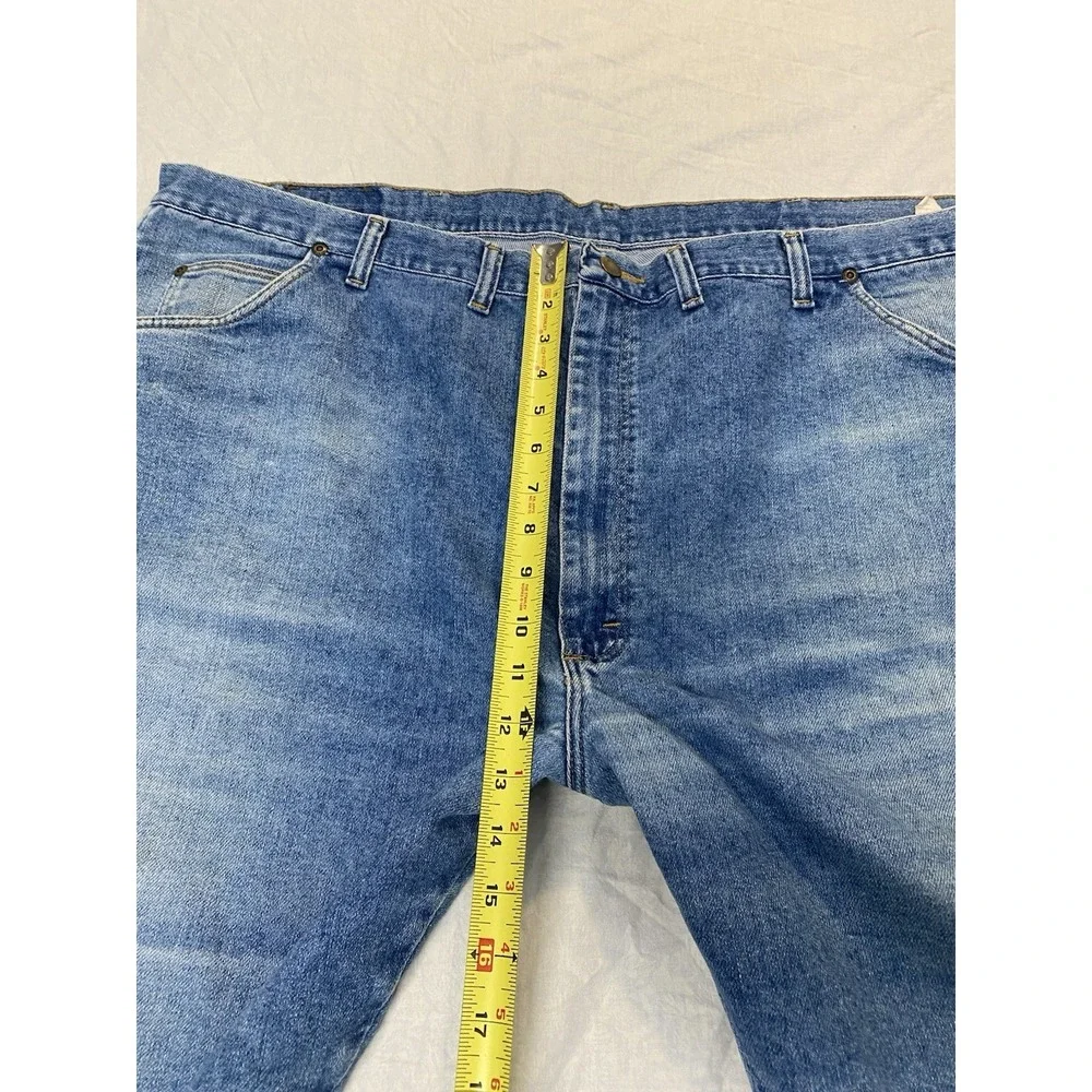 Wrangler Rugged Wear Jeans Mens 50x28 Blue Straight Leg Workwear Denim Big &Tall